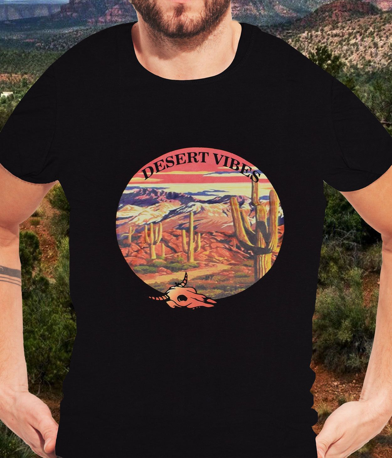 ''Premium Southwest T-SHIRTS- Desert Vibes, XX-Large''