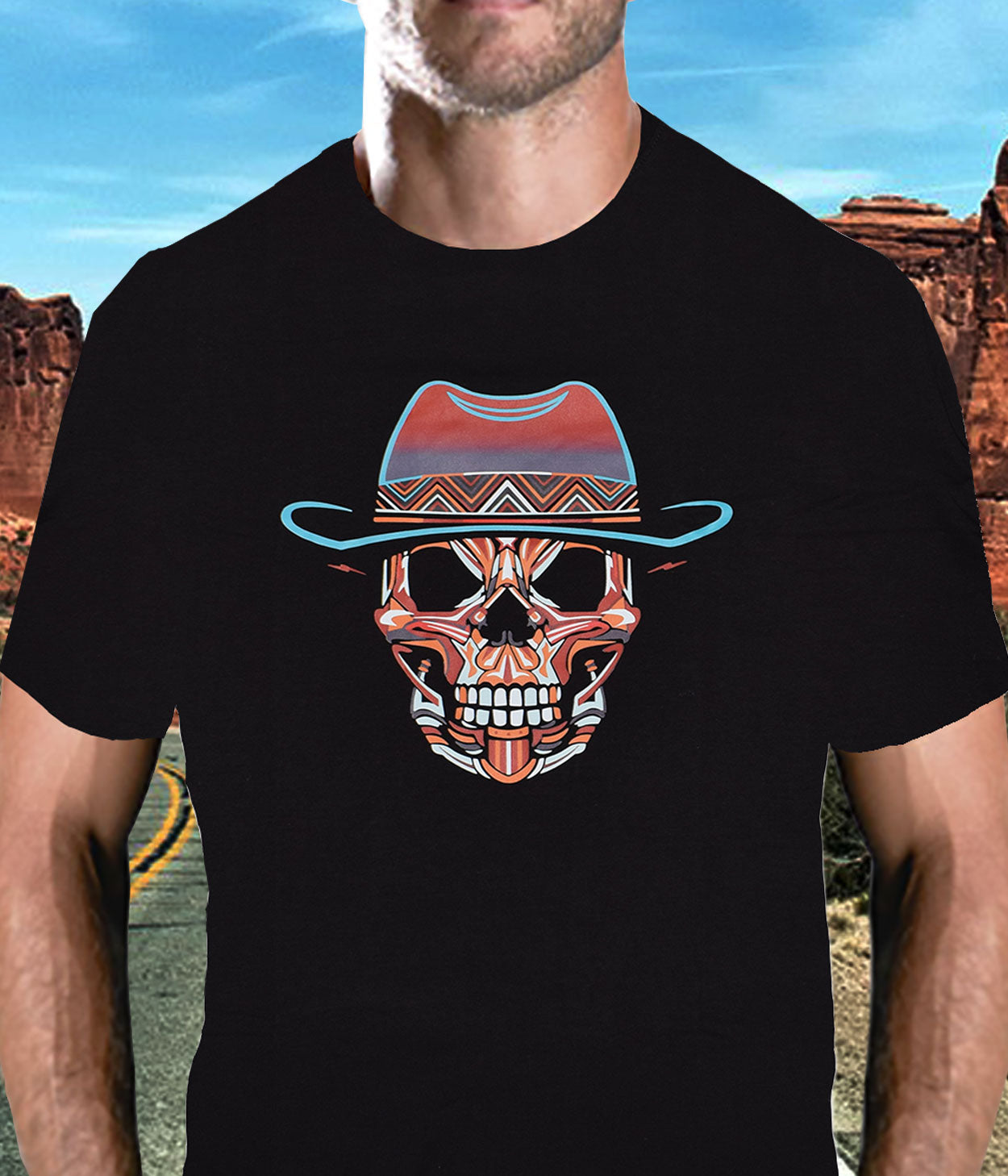 ''Premium Southwest T-SHIRTs- Skull, Small''