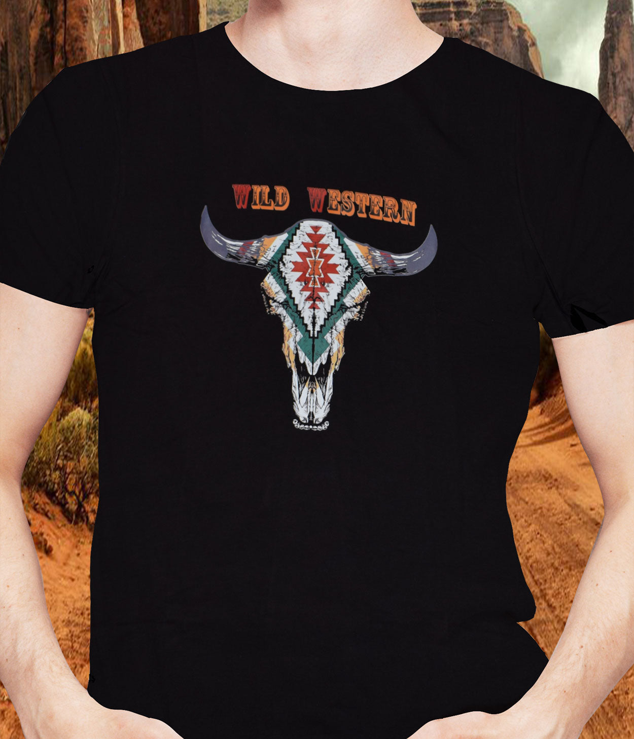 ''Premium Southwest T-SHIRTs- Wild Western, XL''