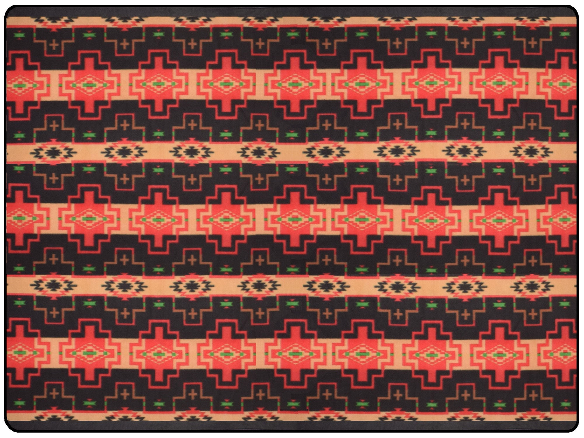 ''Queen-Size Lodge BLANKETS, Design  #18''