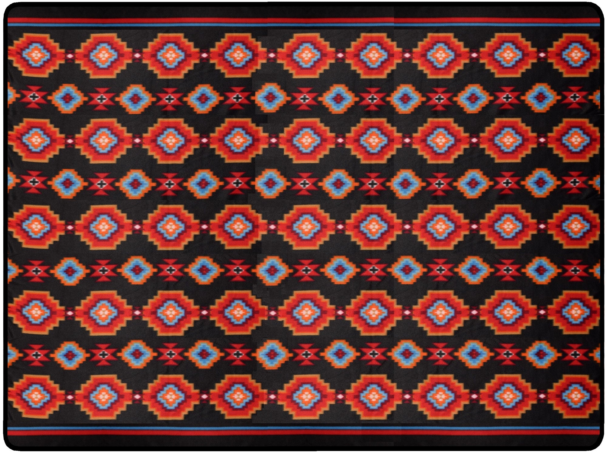 ''Queen-Size Lodge Blankets, Design  #28C''