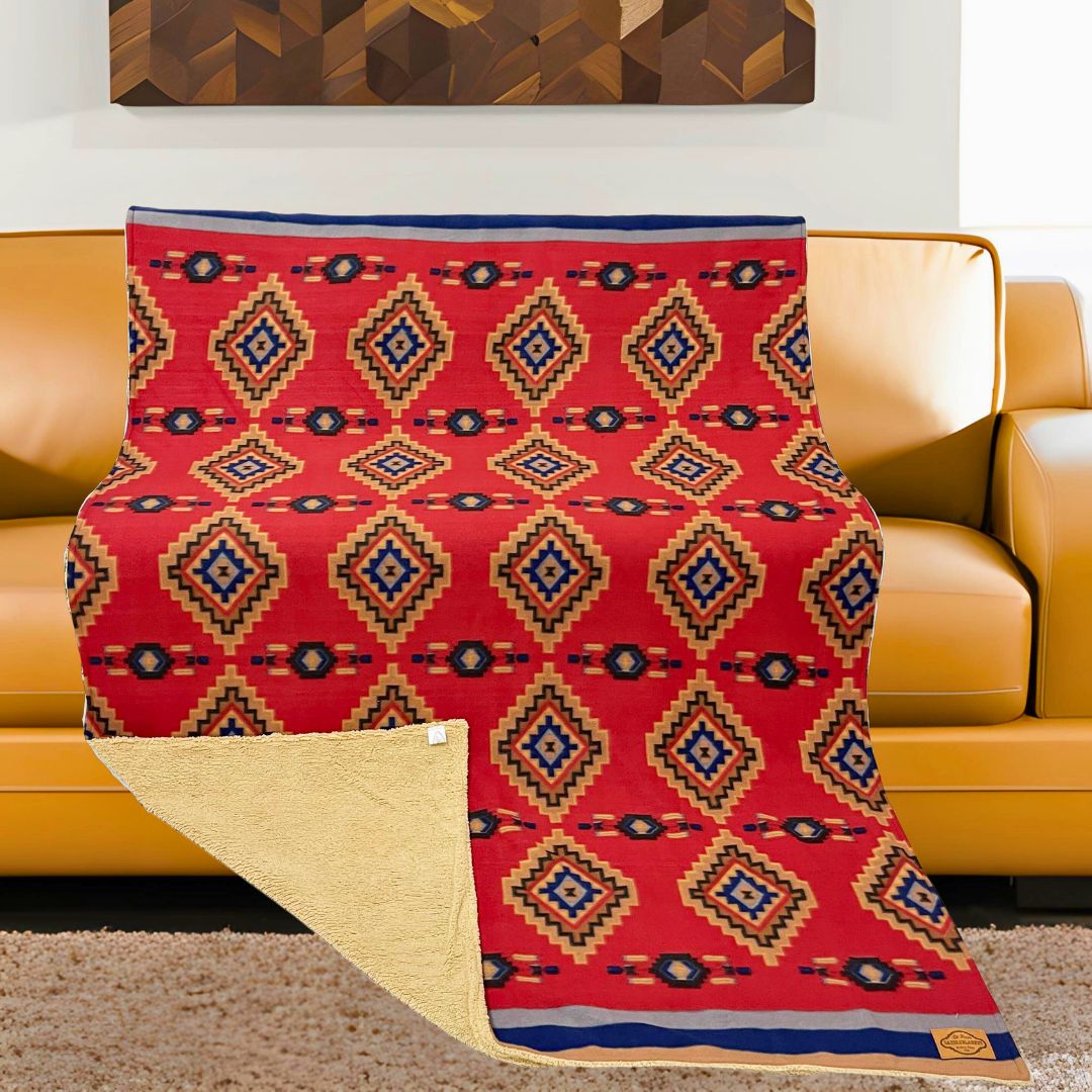 ''Sherpa-Lined Lodge BLANKETs, Design #27B''