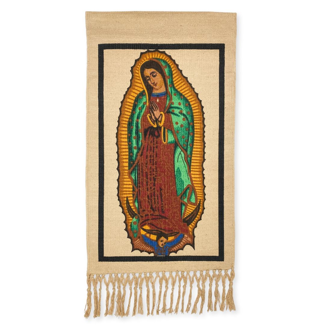 ''15'''' X 26'''' Guadalupe Wall hanging Patron SAINT of Guadalupe''