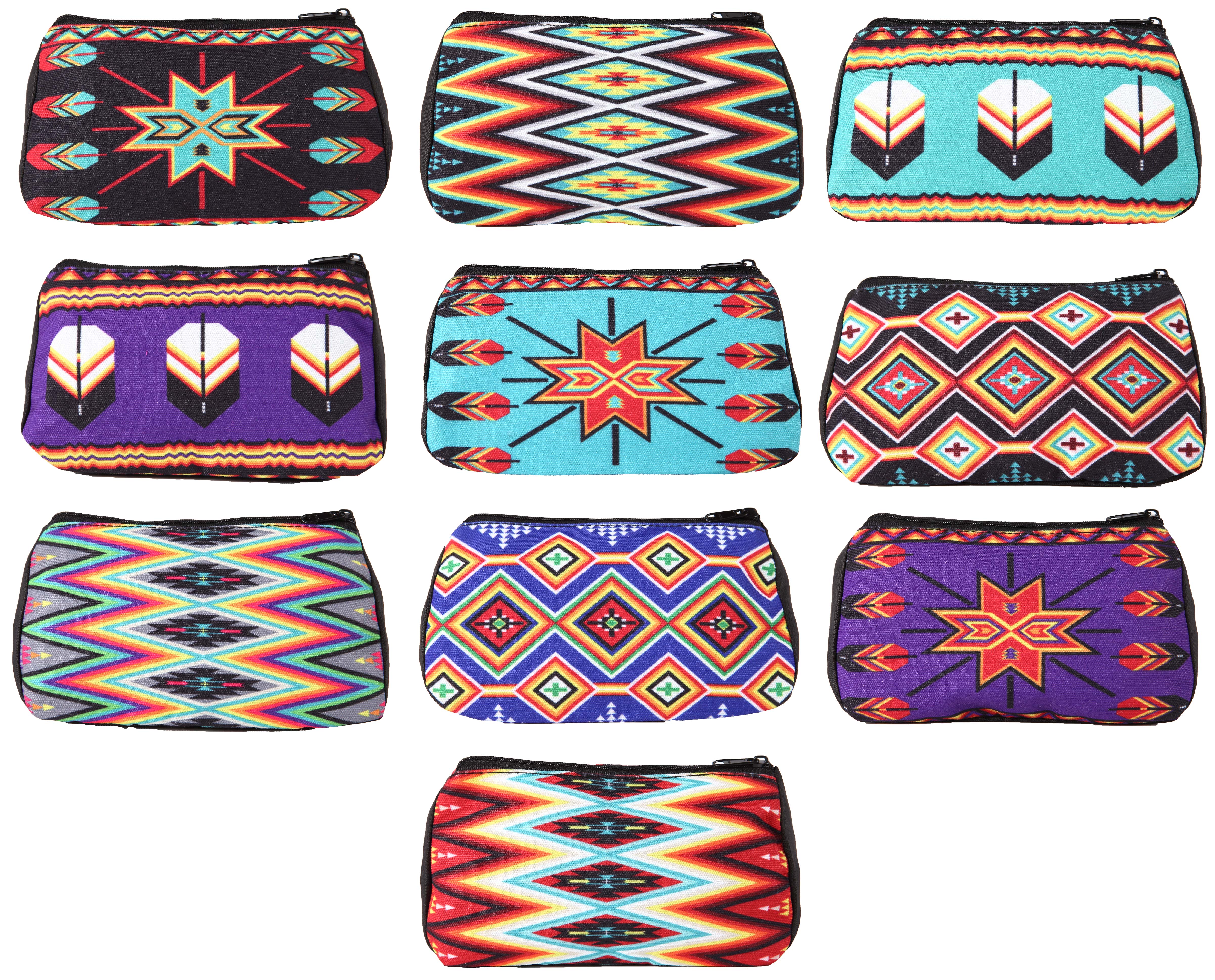 Pow Wow Style Cosmetic BAGS- 10 Pack