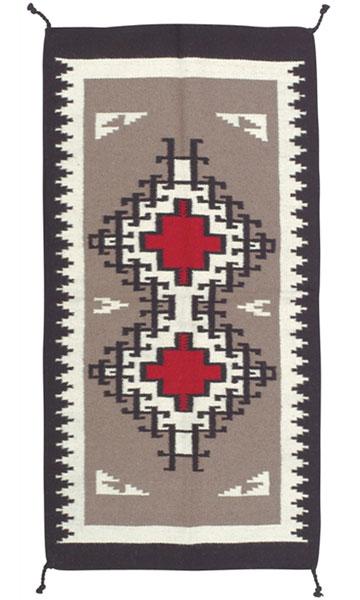 32 x 64 Southwest Pattern Wool Rug 325 — El Paso Saddleblanket