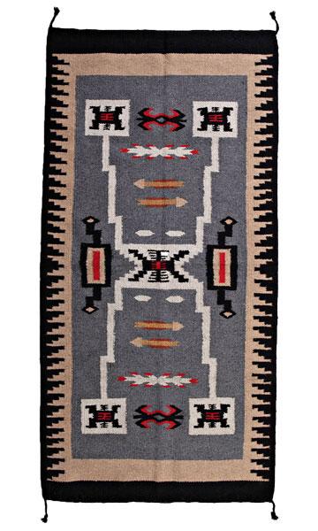 32 x 64 Southwest Pattern Wool Rug 403 — El Paso Saddleblanket