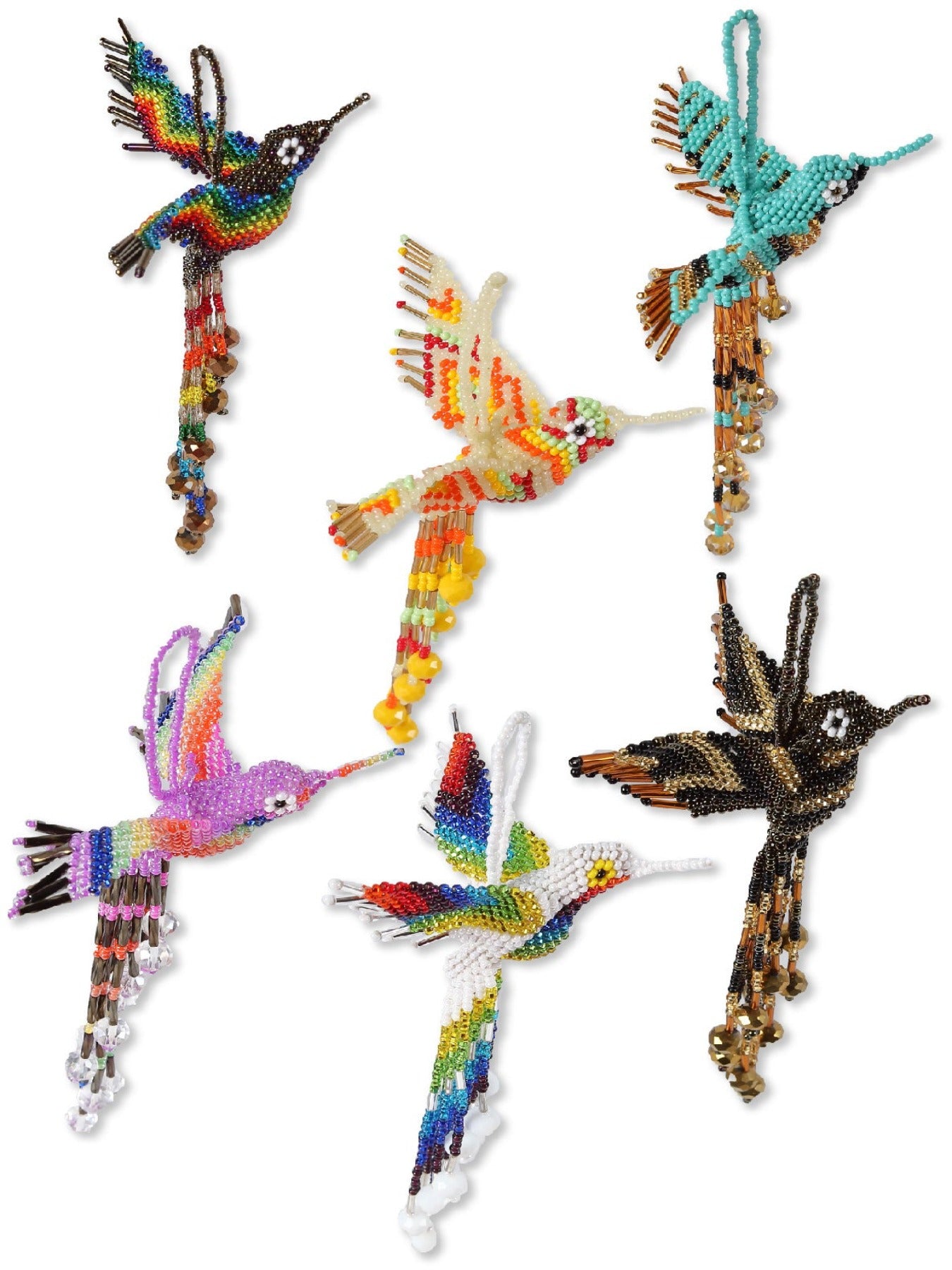 Beaded Hummingbird Ornaments