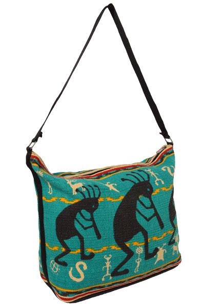 Cotton Stencil Purse- Kokopelli