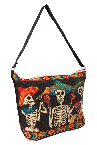 Cotton Stencil Purse-Day of the Dead Design #206