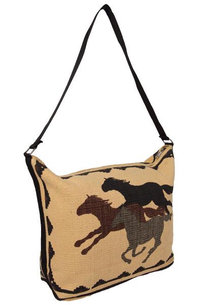 Cotton Stencil Purse- Wild Horses