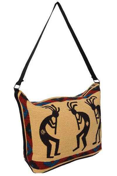 Cotton Stencil Purse- Kokopelli