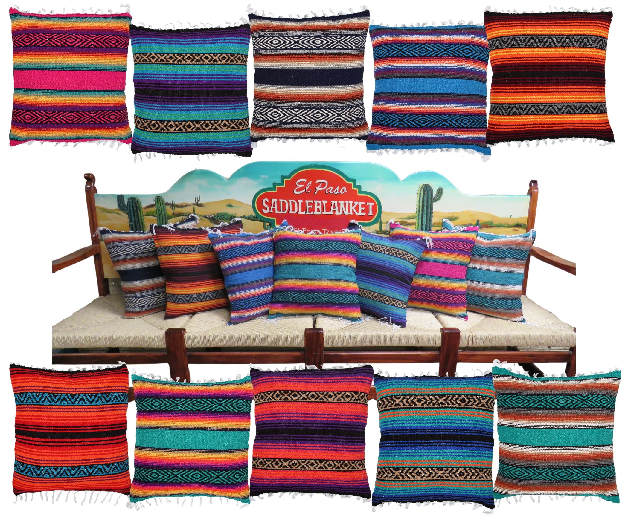 Fiesta Fringed Pillow Covers