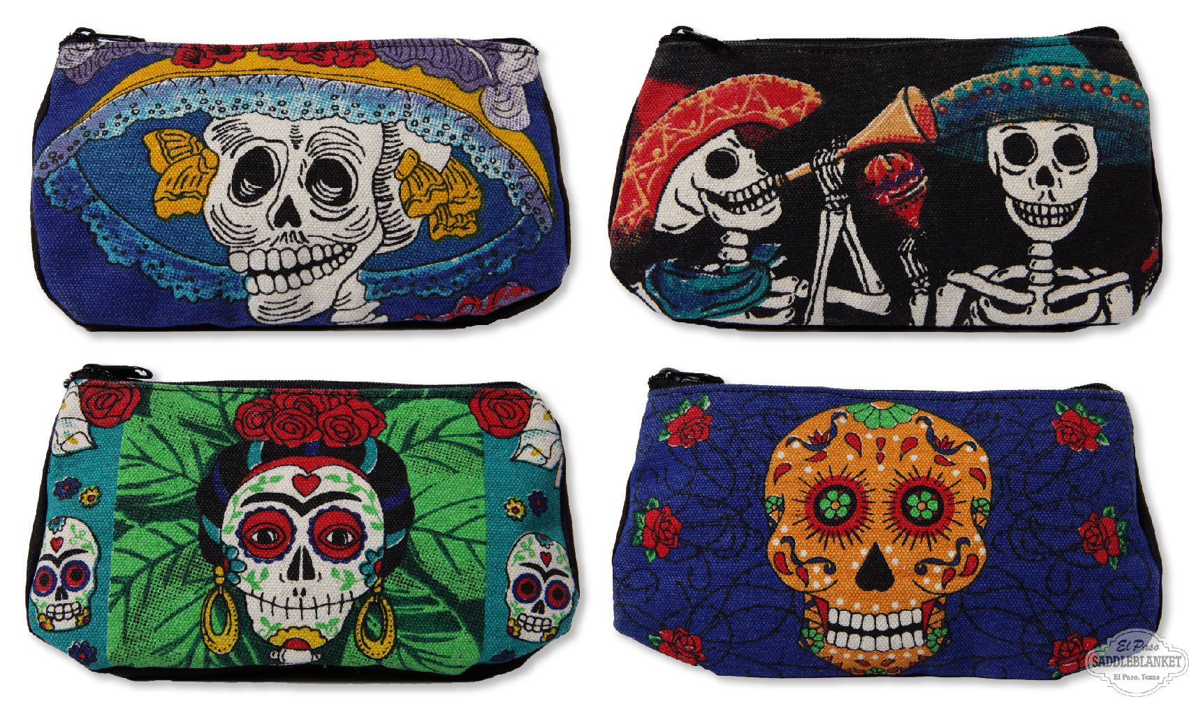 Day of the Dead COSMETIC Bags-8 Pack
