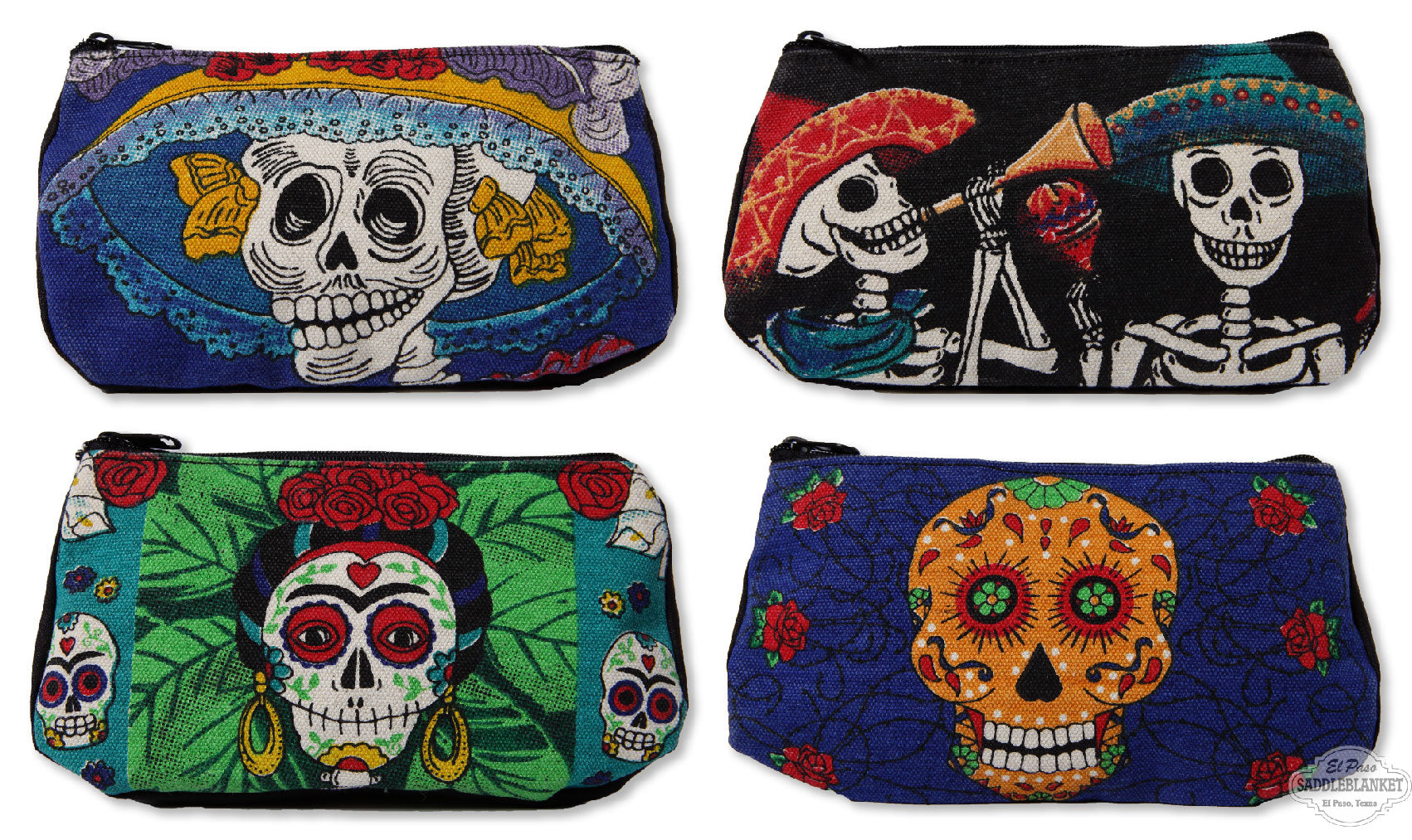 Day of the Dead COSMETIC Bags- 16 Pack