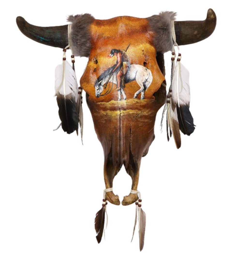 ''Southwest-Style Cow SKULL, End of Trail''