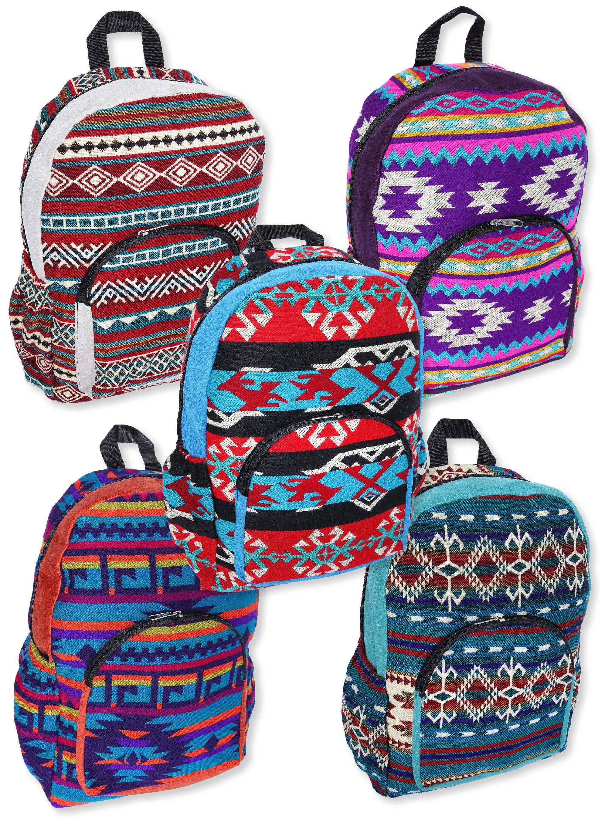 Ecuadorian Colorful BACKPACKs  w/Adjustable Straps