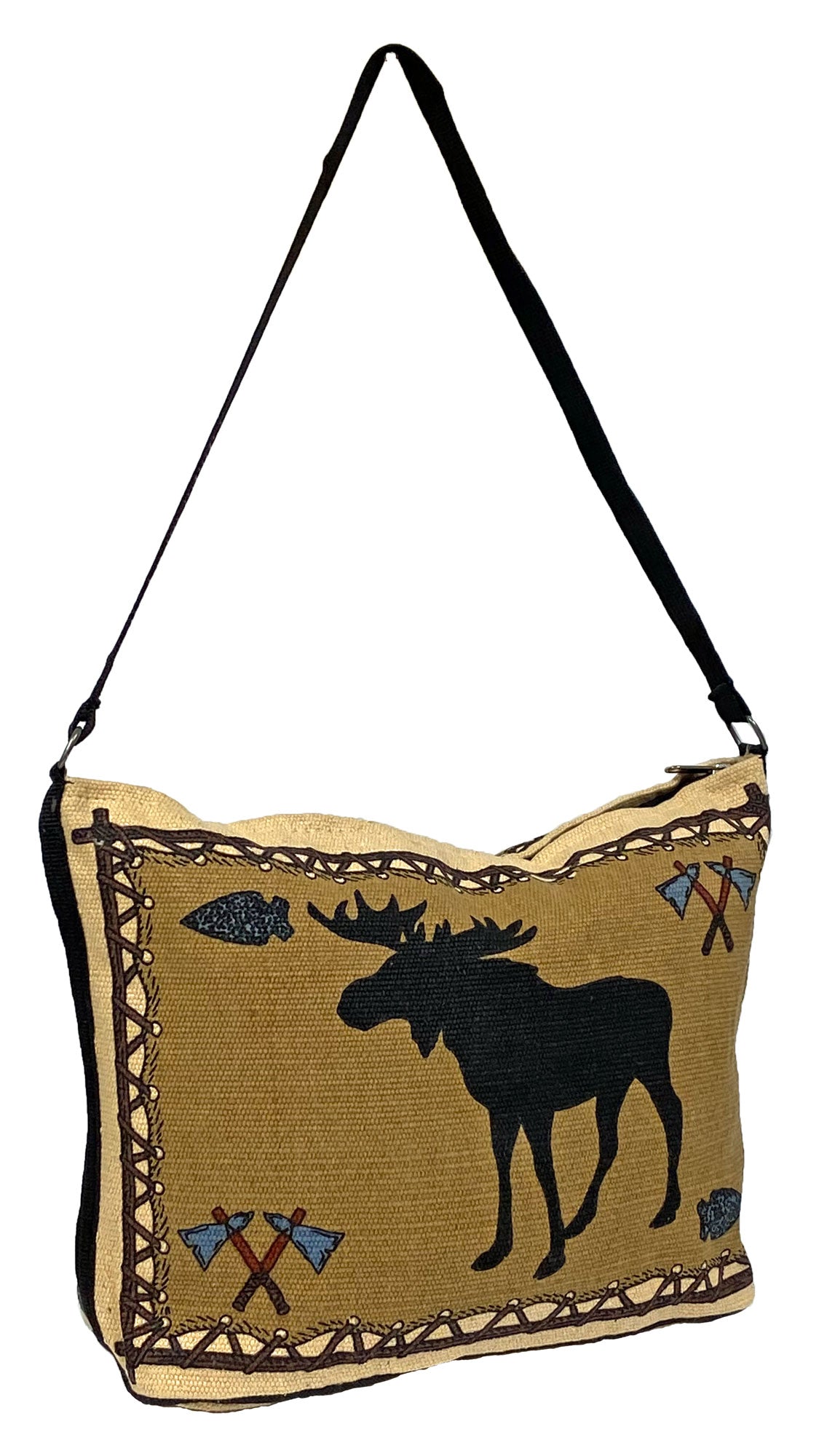 Cotton Stencil Purse- Wildlife Moose