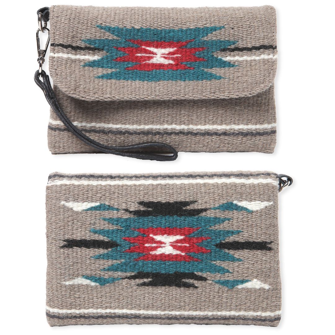 Wool Wristlet Purse - C