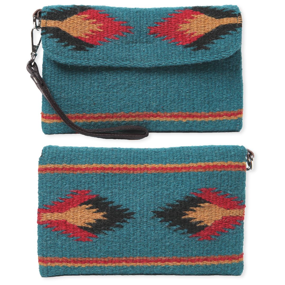 Wool Wristlet Purse - D