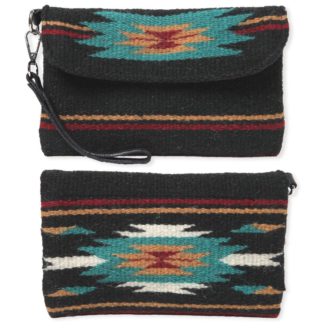 Wool Wristlet Purse - I