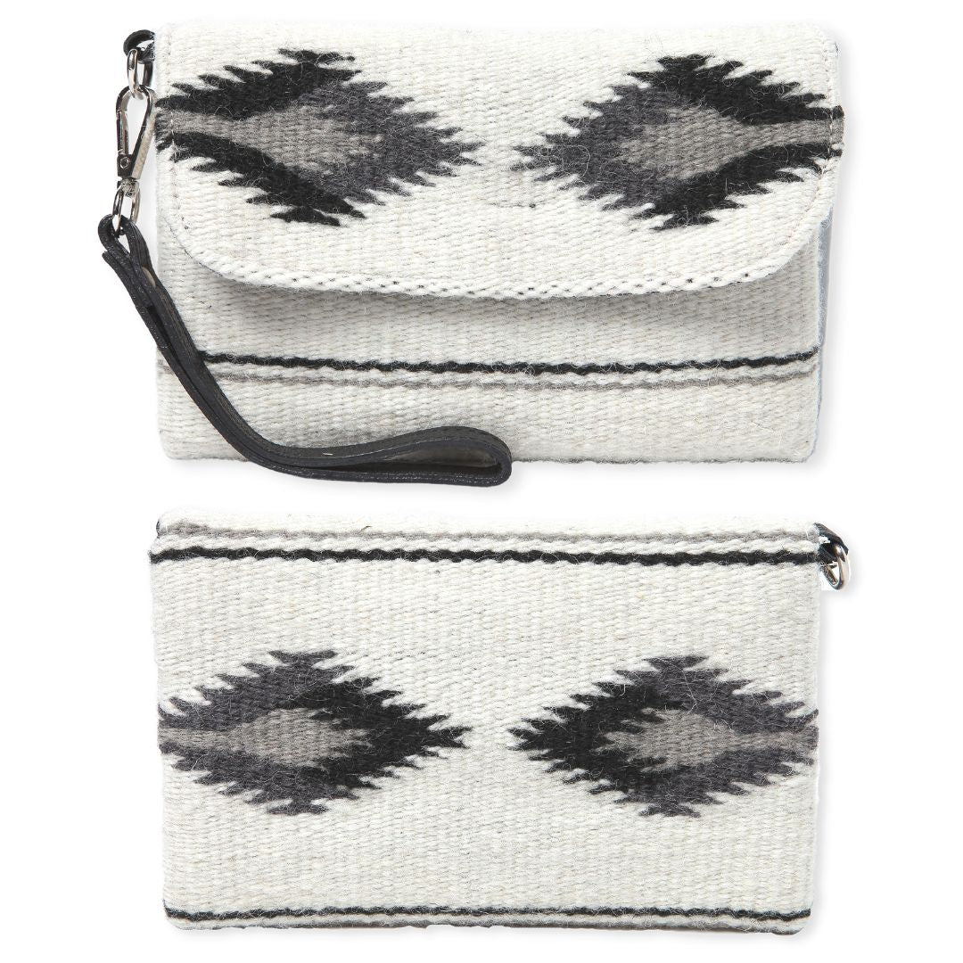 Wool Wristlet Purse - J