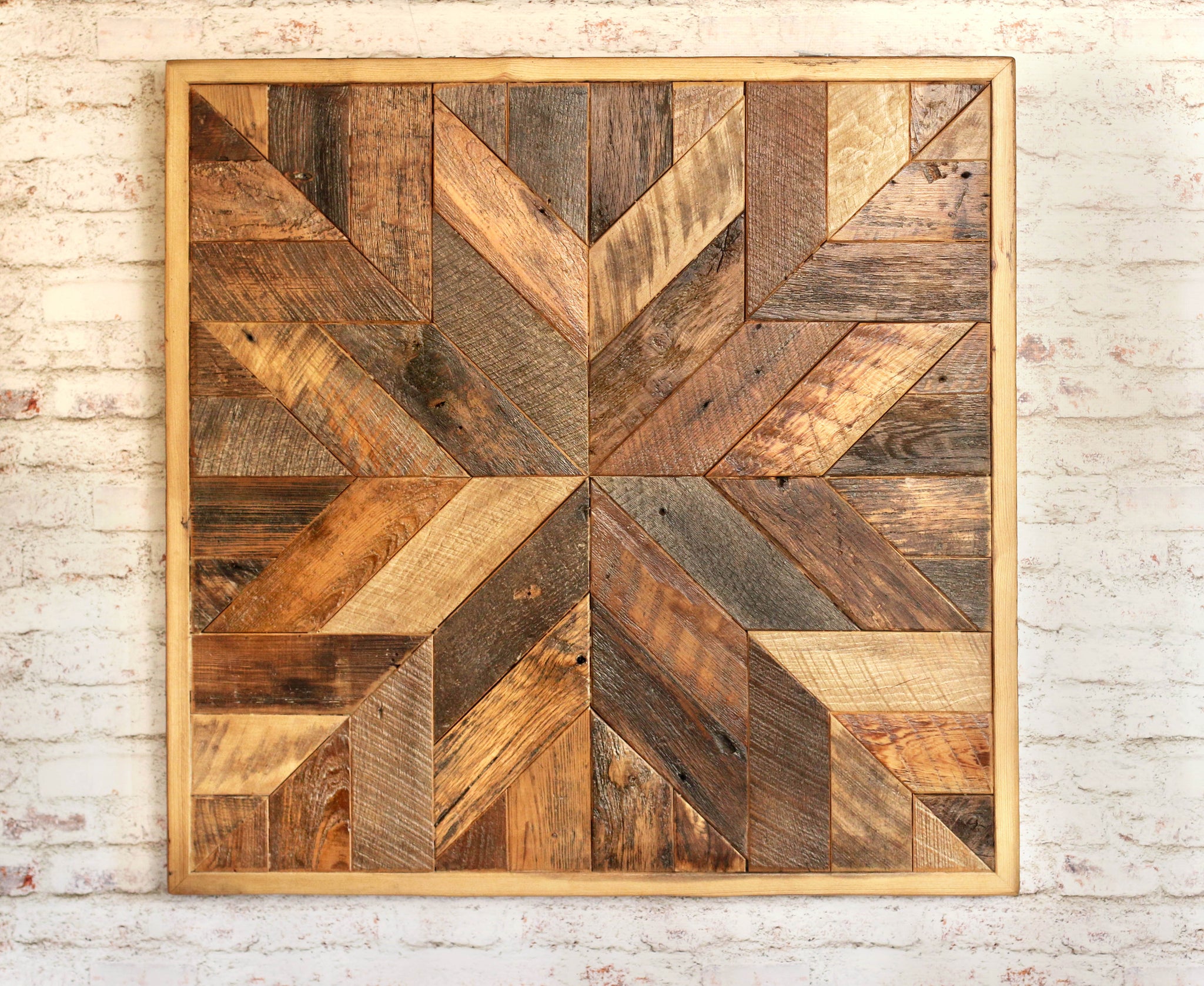 Reclaimed Wood Quilt Wall Art Grindstone Design