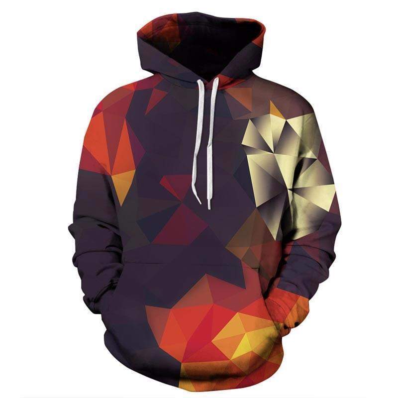 3d geo print hoodie