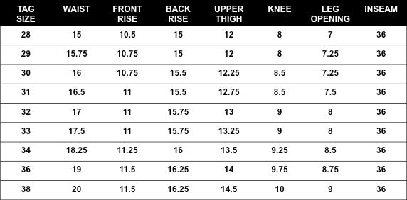 Stealth Standard Issue sizing