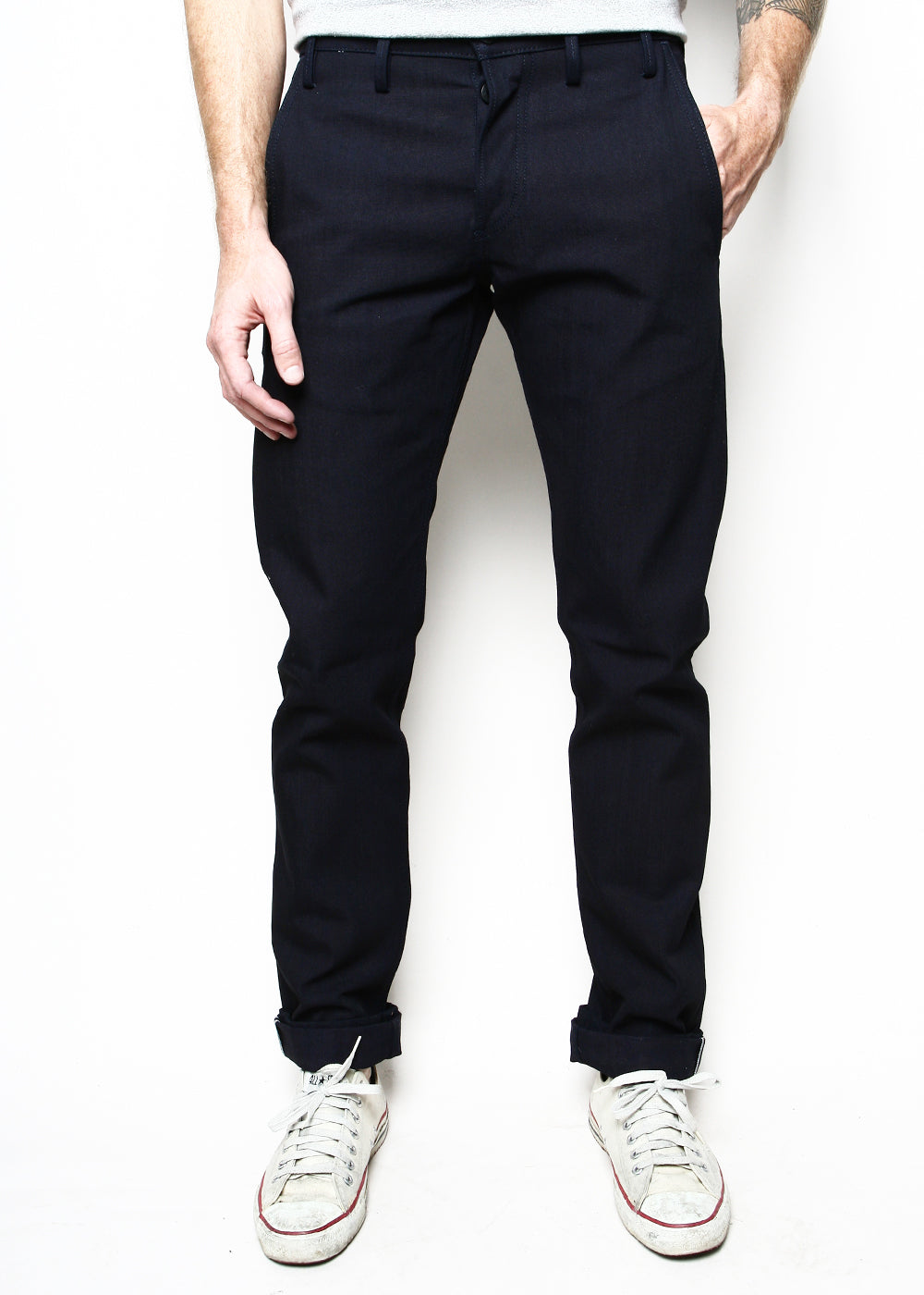 Officer Trousers // Indigo Selvedge Canvas – Rogue Territory