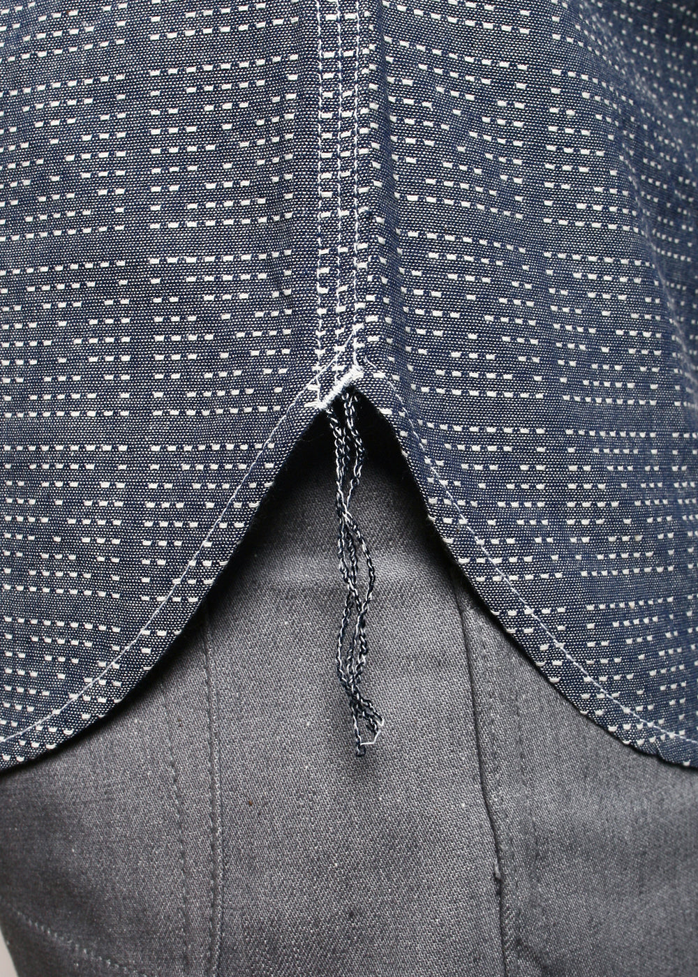 Popover Shirt // Blue X-Stitch Sashiko