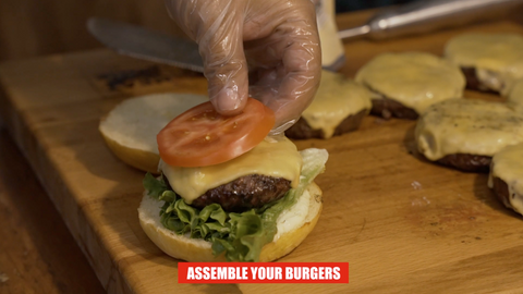 assemble the burgers