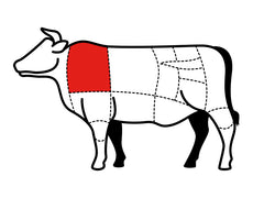 flat iron cut on a cow