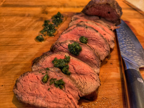 Chateaubriand with chimicurri sauce