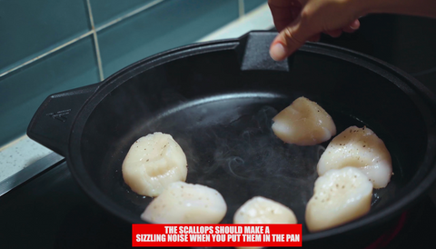 sizzling scallops