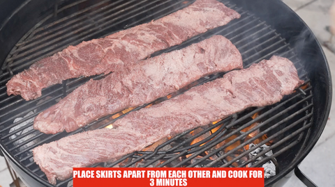 grilling outside skirt steak