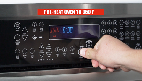 preheat the oven