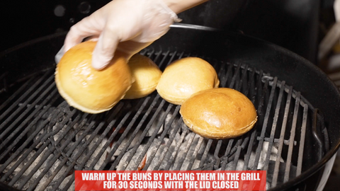 warm up the burger buns