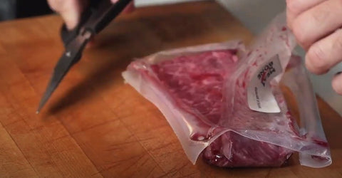 unwrapping the denver steak