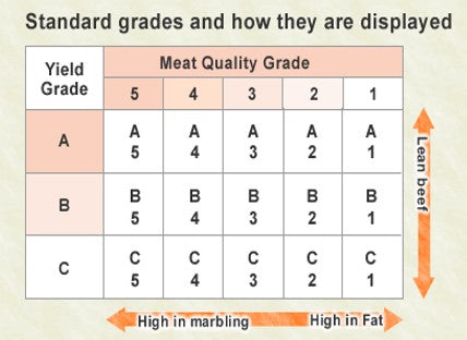 meat quality grade diagram