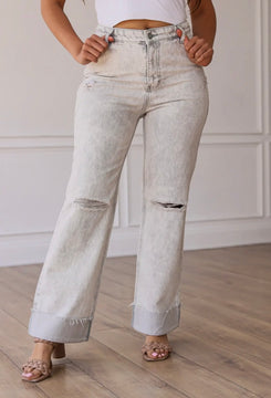 Samantha White Straight Leg Jean