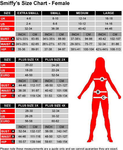 Euro Brief Size Chart