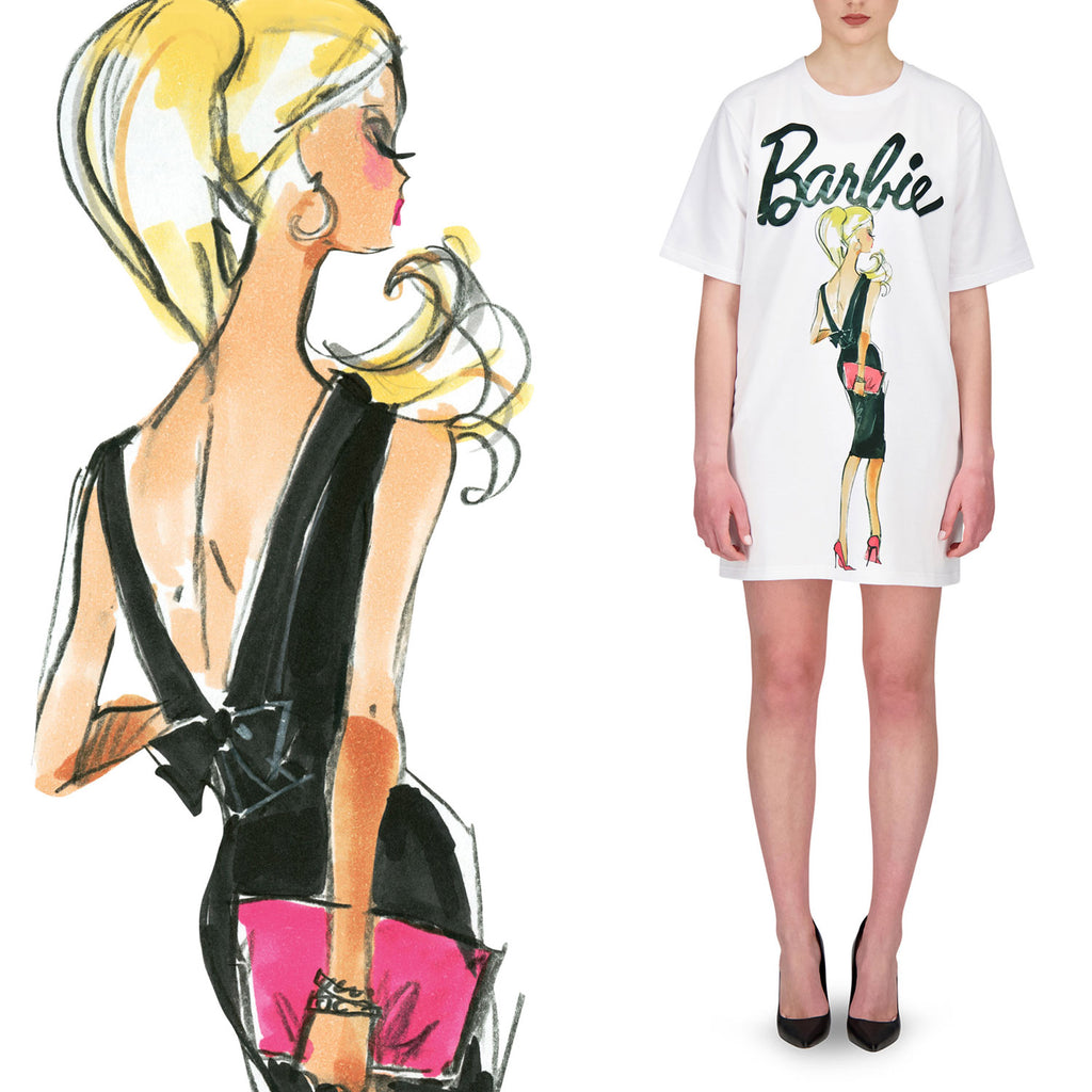 Pink Moschino T-shirt Dress for Barbie and Fashion Royalty and 