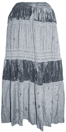 Gypsy Renaissance Vintage Rayon Velvet Tier Skirt – Agan Traders