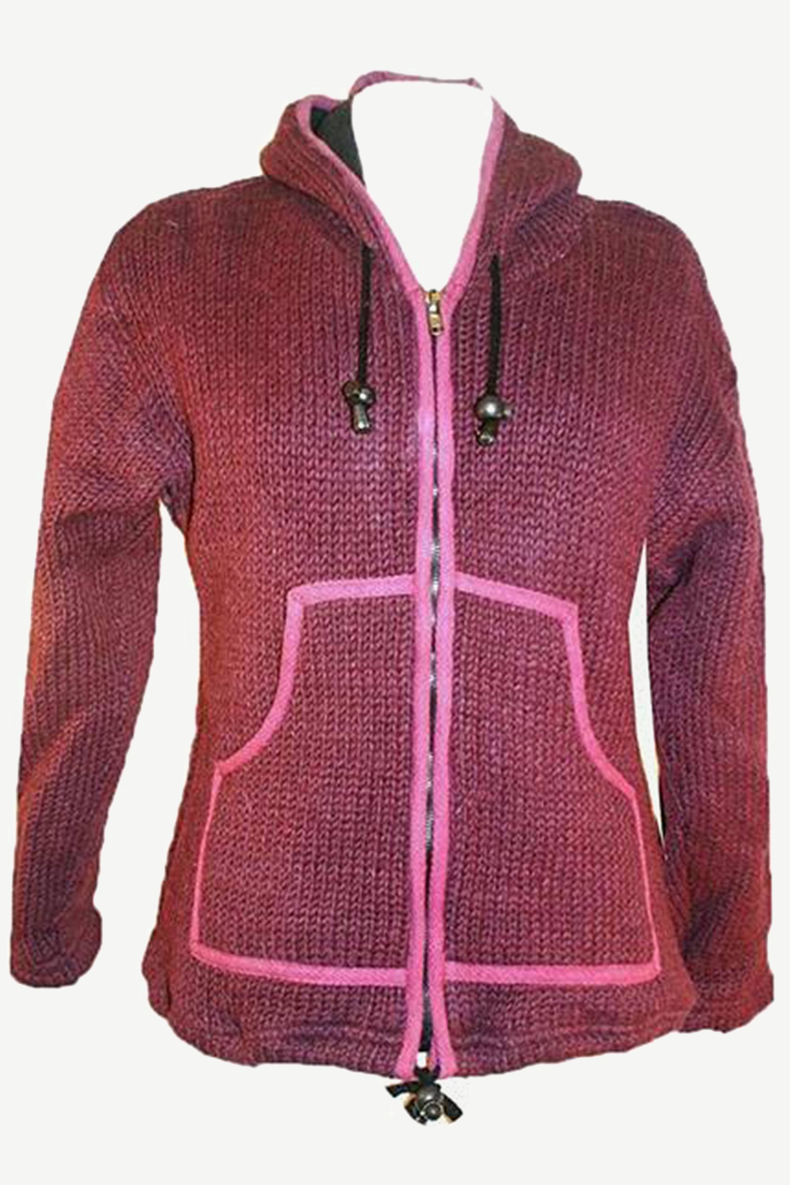 921 WJ Knit Sherpa Hoodie Kangaroo Pocket Fleece Jacket – Agan Traders