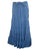 15 WS Women's Rayon Boho Chic Broom Mopping Ruffle Tier Wrap Skirt Maxi - Agan Traders; Blue