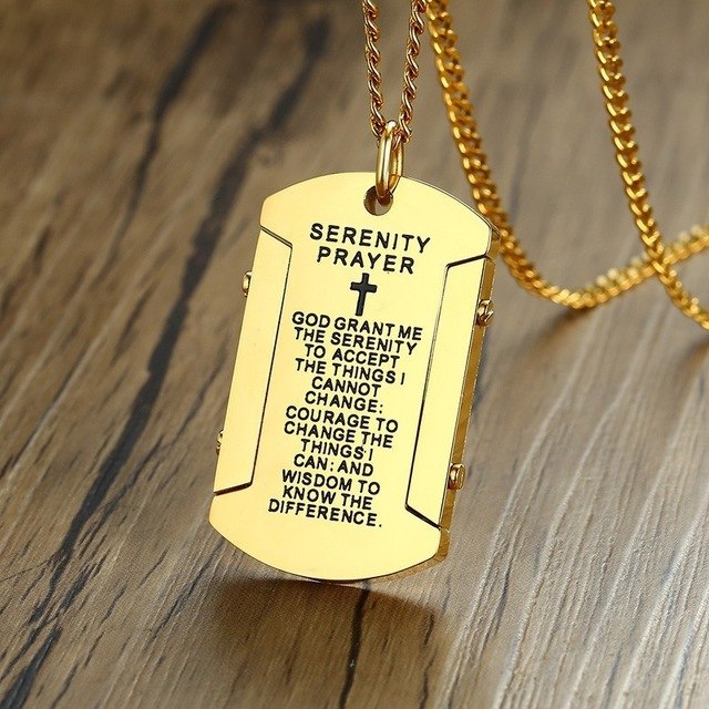 gold dog tag necklace womens