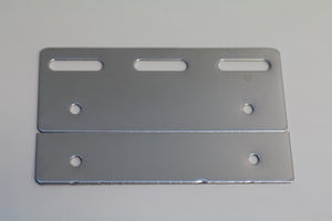 Stainless Steel PVC Hook Rail Hanging Plate | 100mm 2 pc