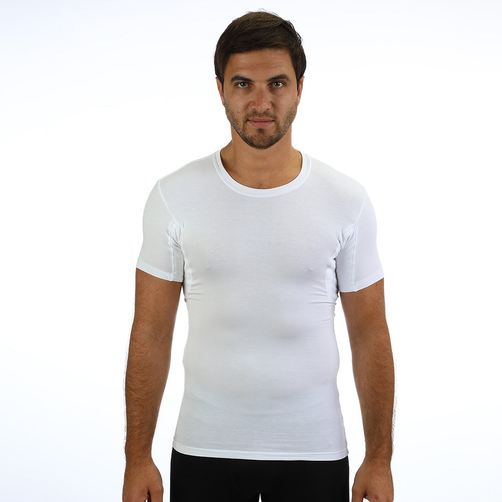 Men's Sweat Proof Undershirt - Slim Fit Crew Neck | kleinerts.com