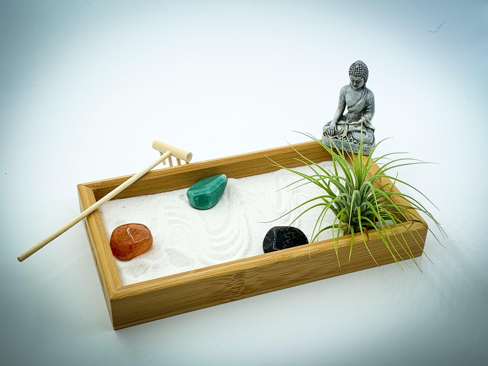 Zen Garden Air Planter Sand Art Desk Accessory Calmer Spirit