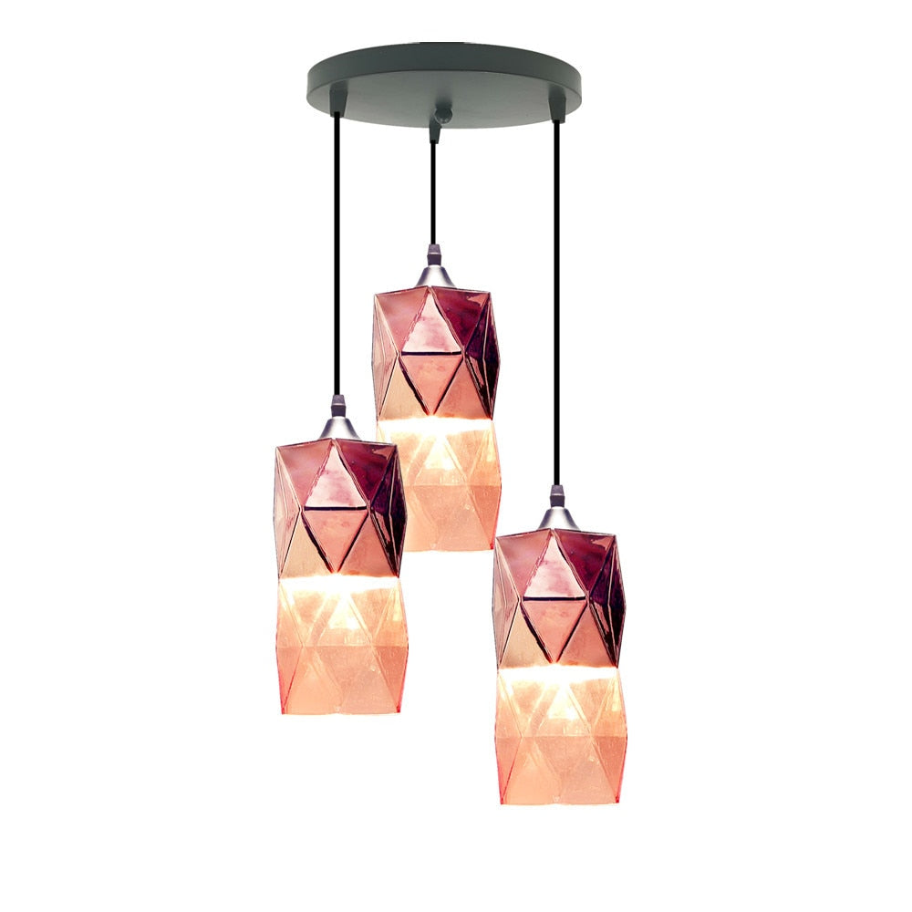 Modern Copper Pendant Light modern copper color glass lamp pendant light